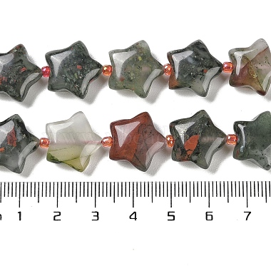 perles de pierre de sang naturelle africaine(G-NH0005-003)-5