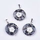 Natural & Synthetic Mixed Stone Pendants(G-F546-A)-2