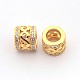 New Items Brass Micro Pave Cubic Zirconia Column Spacer Beads(ZIRC-L007-04G)-1
