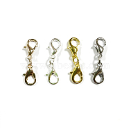 Zinc Alloy Lobster Claw Clasps, Parrot Trigger Clasps, with Iron Jump Rings, Mixed Color, 25mm, 4 colors, 10pcs/color, 40pcs(FIND-PH01399-01)