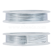 Tiger Tail Wire, 304 Stainless Steel Wire, White, 0.5mm, about 98.42 Feet(30m)/roll(TWIR-BC0001-03B-02)