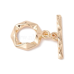 Brass Toggle Clasps, Quilting Ring, Light Gold, 23mm, O Ring: 16.5x13x2.5mm, 7.5mm Inner Diameter, T Bar: 5x20x2mm(KK-H429-03LG)