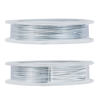 Tiger Tail Wire, 304 Stainless Steel Wire, White, 0.5mm, about 98.42 Feet(30m)/roll