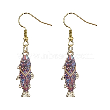 Colorful Fish Alloy Earrings