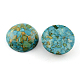 Dome Synthetic Turquoise Cabochons(TURQ-R021D-8mm-02)-1