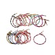 Браслет из нейлона с круглым шнуром и серебряной застежкой из латуни для женщин(BJEW-C020-10G)-1