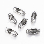 304 Stainless Steel Ball Chain Connectors, Stainless Steel Color, 9x3.5mm, Hole: 2mm, Fit for 2.5mm ball chain(STAS-H423-13P)