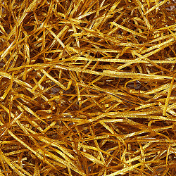 Raffia Crinkle Cut Paper Shred Filler, for Gift Wrapping & Easter Basket Filling, Gold, 3x0.1mm(DIY-SP0002-40C)