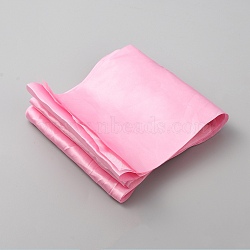 Satin Cloth Elastic Chair Cover Sashes, for DIY Wedding/Party Bow Tie, Pearl Pink, 16x0.001cm(DIY-WH0304-784A)