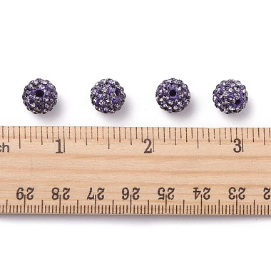 Polymer Clay Rhinestone Beads(RB-C1438-10mm-A18)-4
