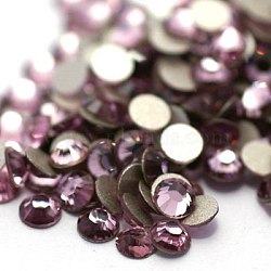 Glass Flat Back Rhinestone, Grade A, Back Plated, Faceted, Half Round, Light Amethyst, 3~3.2mm, about 1440pcs/bag(RGLA-C002-SS12-212)