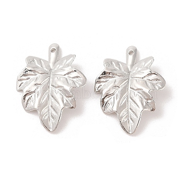 Platinum Leaf Plastic Pendants