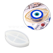 DIY Evil Eye Cup Mat Box Silicone Molds, Resin Casting Molds, Clay Craft Mold Tools, Horse Eye, White, 175x111x39mm, Inner Diameter: 170x103mm(DIY-A020-02)