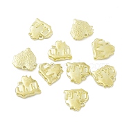 Alloy Pendants, Melting Heart Charm, Light Gold, 18x18x3.8mm, Hole: 1.6mm(FIND-E026-05LG)