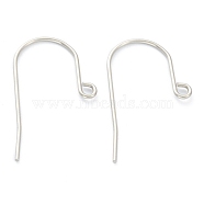 316 Surgical Stainless Steel Earring Hooks, Ear Wire, with Horizontal Loop, Stainless Steel Color, 17mm, Hole: 1.8mm, Pin: 0.7mm(X-STAS-M288-01P-A)