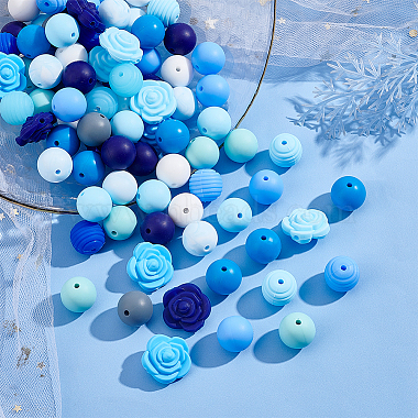 Food Grade Eco-Friendly Silicone Beads(SIL-DC0001-28)-5