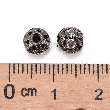 Brass Rhinestone Beads(X-RB-A011-6mm-01B)-3