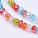 Mixed Electroplate Glass Faceted Rondelle Bead Strands(X-EGLA-J047-3x2mm-46)-1