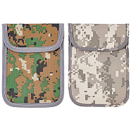 2Pcs 2 Style Tactical Mobile Phone Radiation Protection Shielding Bags, Anti-tracking, Positioning and Detection, Disruptive Pattern Mobile Phone Function Pack, Mixed Color, 160~161x116~118x8~10mm, 1pc/style(AJEW-OC0003-62)