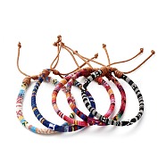 Ethnic Cord Anklet for Girl Women, Adjustable Cloth Rope Anklet, Mixed Color, Inner Diameter: 2.95~3.74 inch(75~95mm)(X-AJEW-AN00449)