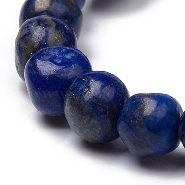 Natural Lapis Lazuli Stretch Beaded Bracelets(BJEW-K213-C16)-3