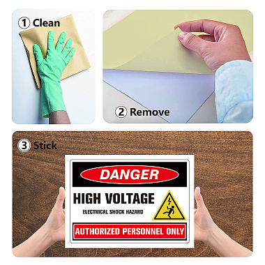 5Pcs Waterproof PVC Warning Sign Stickers(DIY-WH0237-026)-4