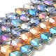 Electroplate Crystal Glass Triangle Beads Strands(EGLA-F068-M)-1