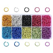 10 Colors Aluminum Wire Open Jump Rings, Mixed Color, 20 Gauge, 6x0.8mm, Inner Diameter: 5mm, about 225pcs/color(FIND-YW0004-97)