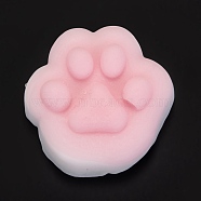 Cat Paw Prints Shape Stress Toy, Funny Fidget Sensory Toy, for Stress Anxiety Relief, Pink, 39x41x11mm(AJEW-H125-23)