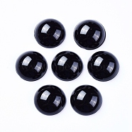 Plastic Doll Eyes, Craft Eyes, for Crafts, Crochet Toy and Stuffed Animals, Half Round, Black, 16x6.5mm(DIY-WH0134-59L)