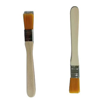 Painting Brush Set, Nylon Brush Head with Wooden Handle, for Watercolor Painting Artist Professional Painting, Old Lace, 14cm, Brhsh Head: 2.6x1.8cm