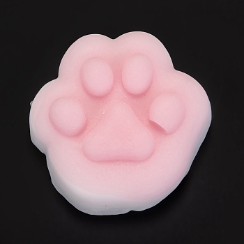 Cat Paw Prints Shape Stress Toy, Funny Fidget Sensory Toy, for Stress Anxiety Relief, Pink, 39x41x11mm