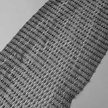 Stretchable Polyester with Rhinestone Mesh Fabric(AJEW-WH0314-351)-1