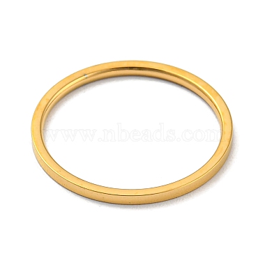 Ion Plating(IP) 304 Stainless Steel Simple Plain Band Finger Ring for Women Men(RJEW-F152-05G-E)-2