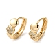 KC Gold Plated Brass Micro Pave Cubic Zirconia Hoop Earring(EJEW-L271-18KCG-02)-1