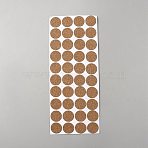 Cork Label Stickers, Self Adhesive Craft Stickers, Flat Round, Peru, 25x1mm(STIC-WH0003-09B)
