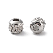 303 Stainless Steel Beads, Rondelle, Stainless Steel Color, 4mm, Hole: 1.6mm(STAS-Q302-25G-P)