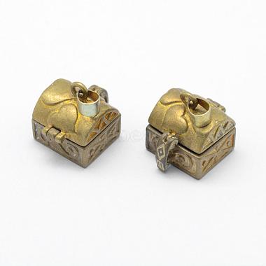 Raw(Unplated) Rectangle Brass Pendants
