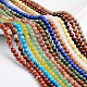 Round Natural & Synthetic Mixed Gemstone Bead Strands(G-L420-03-3mm)-1