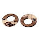 Transparent Resin & Walnut Wood Pendants(RESI-TAC0017-74-B02)-3