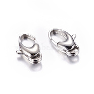 316 Surgical Stainless Steel Lobster Claw Clasps, 10x20mm(STAS-H006)