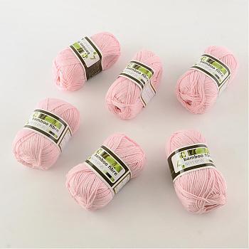 Soft Baby Yarns, with Bamboo Fibre and Silk, Lavender Blush, 1mm, about 140m/roll, 50g/roll, 6rolls/box