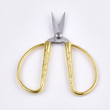 Sharp Carbon Iron Scissors, Gold, 85x53x6mm