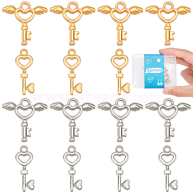 Golden & Stainless Steel Color Key 304 Stainless Steel Pendants