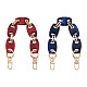 Givenny-EU 2Pcs 2 Colors Acrylic Curb Chain Bag Strap(FIND-GN0001-29)-1