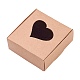 boîtes de rangement cadeaux carrées en papier kraft(CON-CJ0001-14)-5