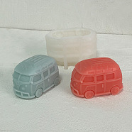Bus Candle Silicone Molds, For Scented Candle Making, Vehicle, 9x6.8x5.75cm, Inner Diameter: 6x3.5cm(DIY-L072-008)