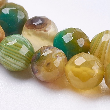 Natural Striped Agate/Banded Agate Beads Strands(G-P364-23-8mm)-3