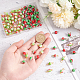 100Pcs 2 Colors Spray Painted Resin Connector Charms(FIND-AR0003-09)-3