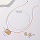 Наборы ювелирных украшений из латуни с микропаве и цирконием для женщин(HB7005-2)-2